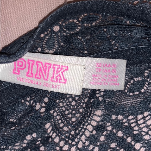 High Neck Padded PINK Bra - Picture 3 of 3